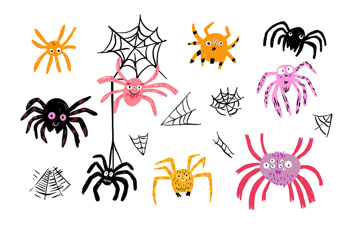 Spooky-Doopy Spiders and Cobwebs, a Graphic by ShooShooShop (Photo 2 of 6)