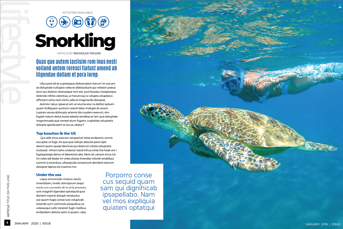 Travel Magazine, a Magazine Template by potterDesigns (Photo 9 of 13)