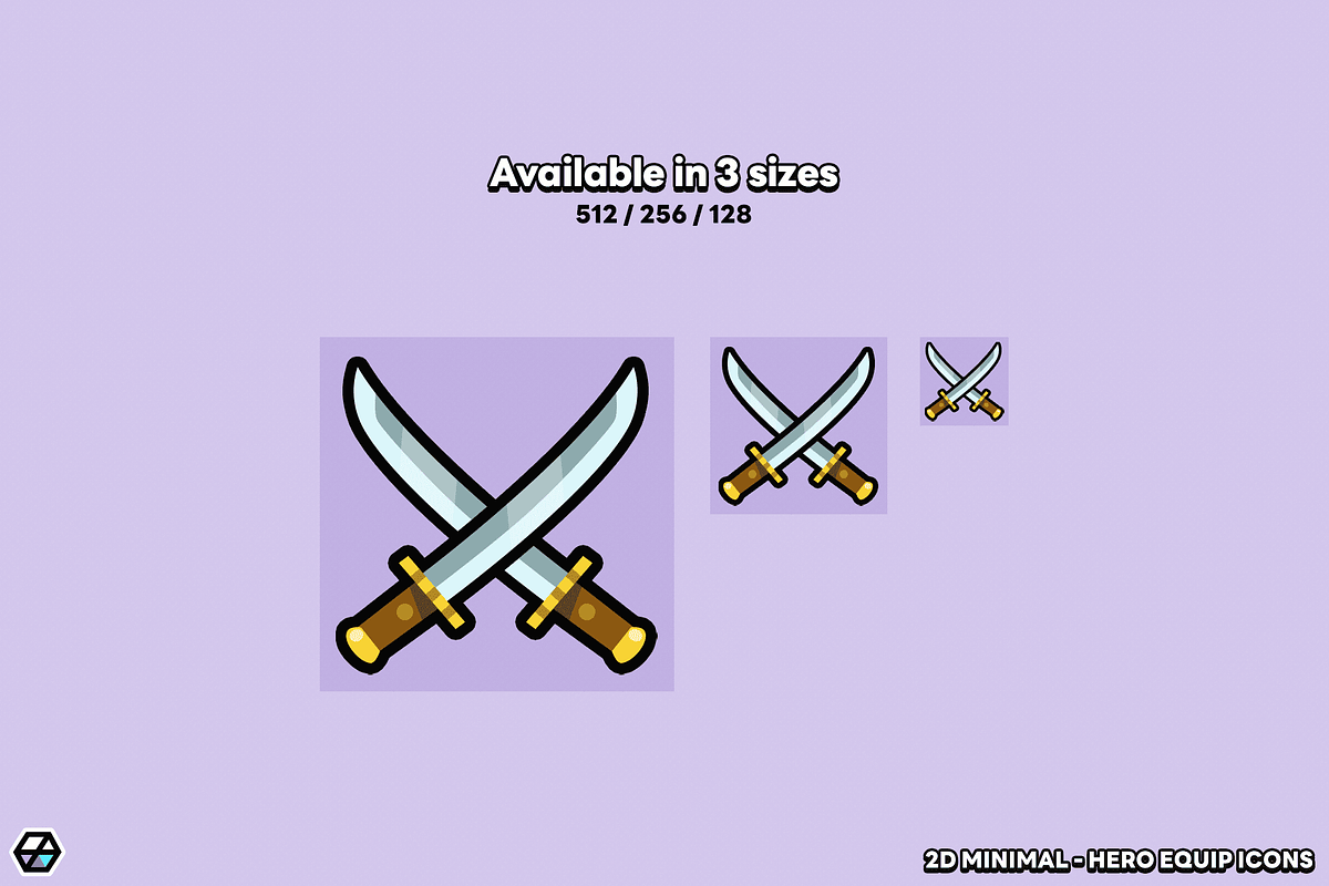 2D Minimal - Hero Equip Icons, a Solid Icon by LAYERLAB (Photo 7 of 7)