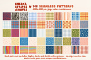 Seamless Patterns Bundle Hand-drawn, a Pattern Graphic by Yuliya Derbisheva (Thumbnail 8 of 16)