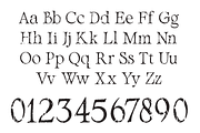 Mote - VintageClassic Rough Typeface, a Serif Font by overlaytemplates (Thumbnail 5 of 6)