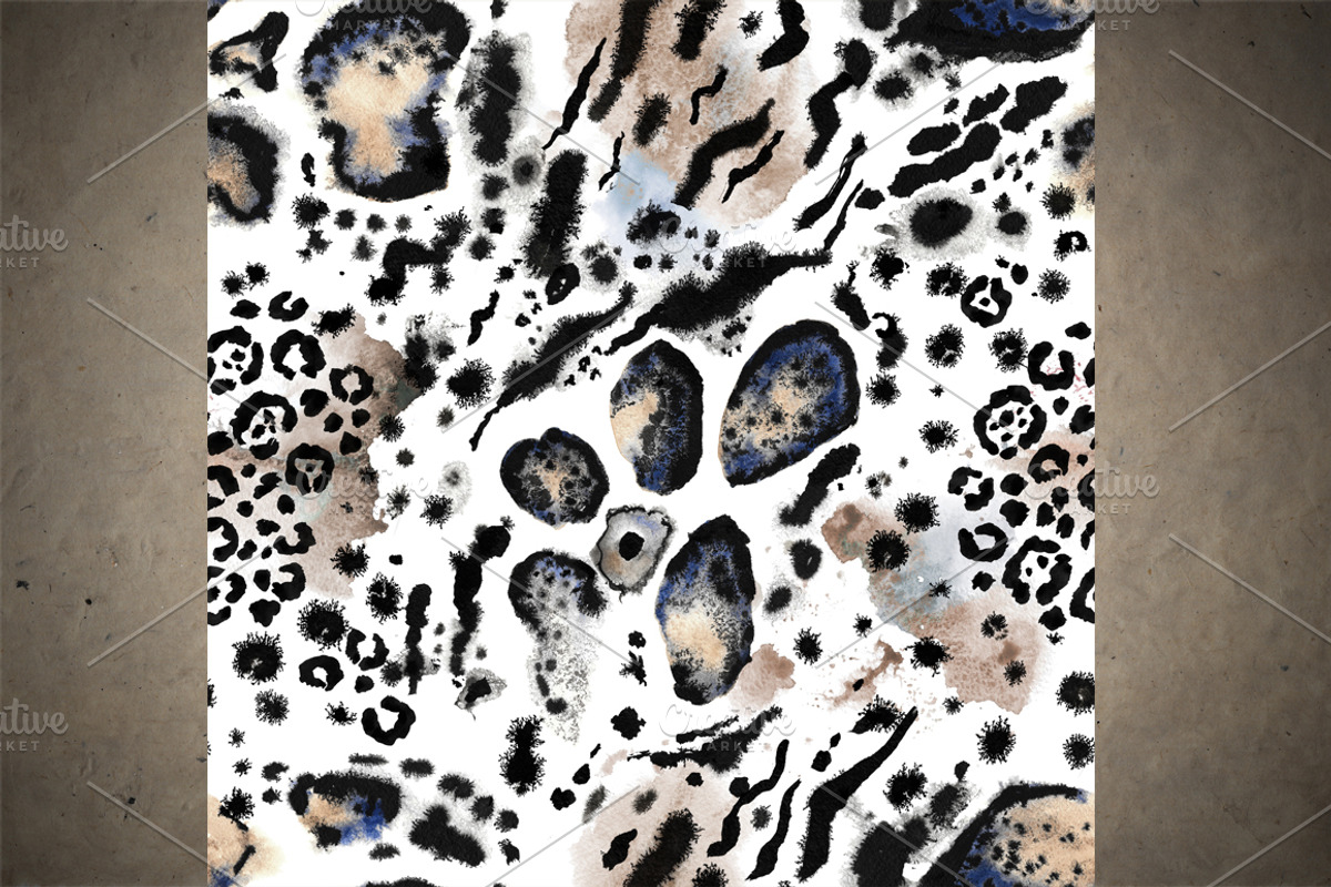 Watercolor Leopard Skin Patterns, a Pattern Graphic by StabuLaRasa illustration (Photo 2 of 7)