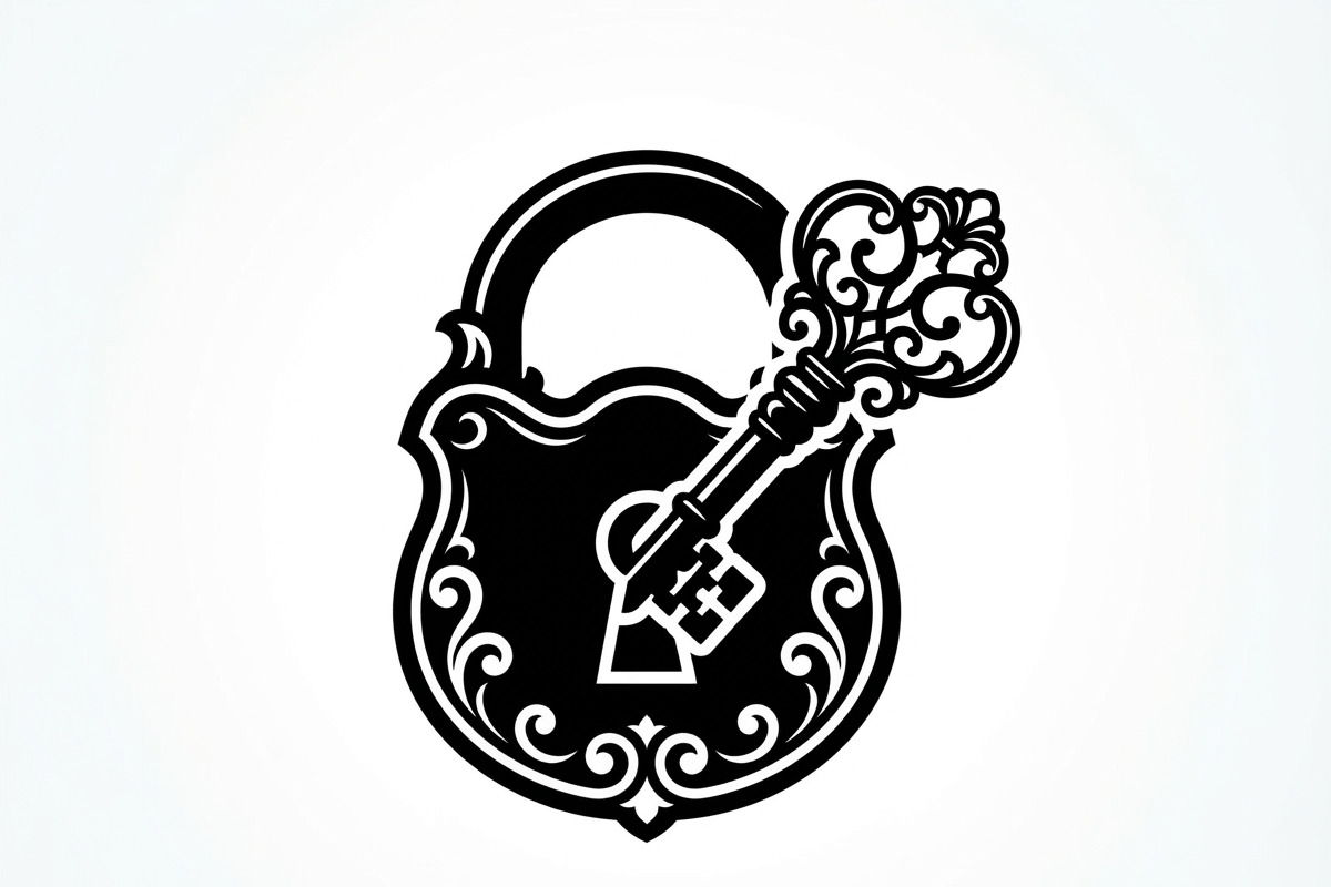 60 Ornate Key and Lock Silhouette, a Technology Illustration by Amazin_art (Photo 7 of 21)