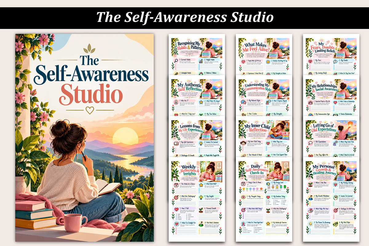 The Self-Awareness Studio, a Stationery Template by Designmela01 (Photo 1 of 5)
