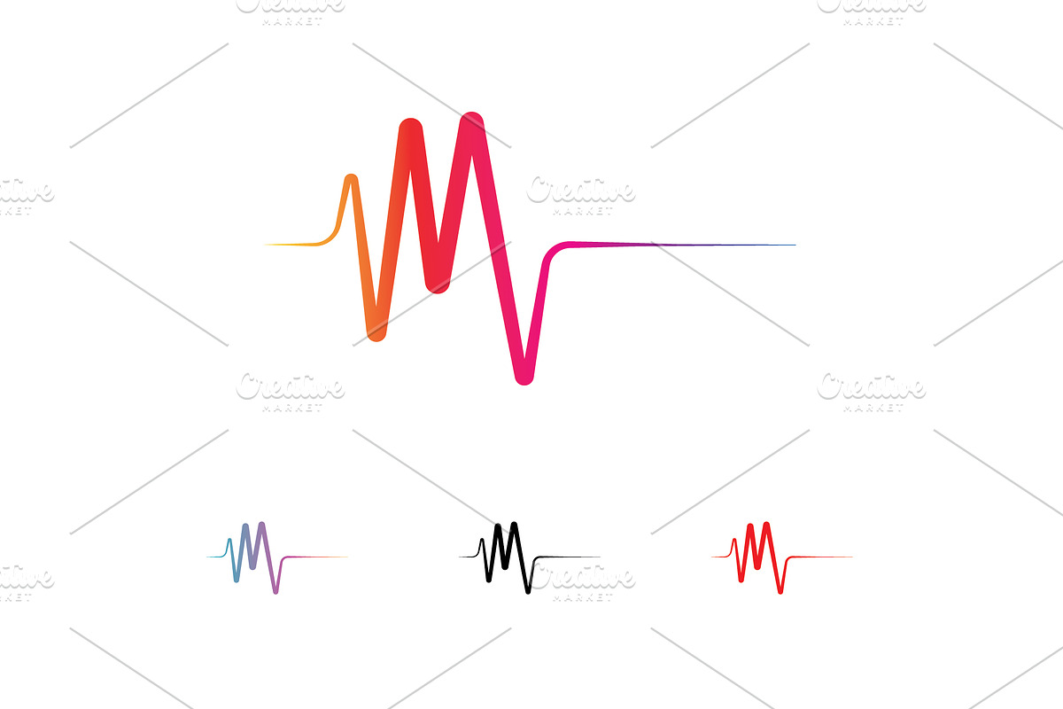 Equalizer music sound wave logo, a Graphic by LOGOCREATIVE