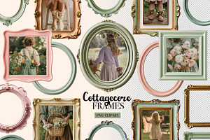 Vintage Cottagecore Frames PNG