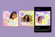 Purple Spring Fashion Instagram Pack, a Social Media Template by graphicook (Thumbnail 3 of 6)