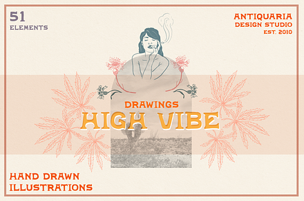 High Vibe Hand Drawn Vector Graphics