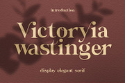Wastinger Elegant Display, a Serif Font by Typetemp Studio (Thumbnail 1 of 16)