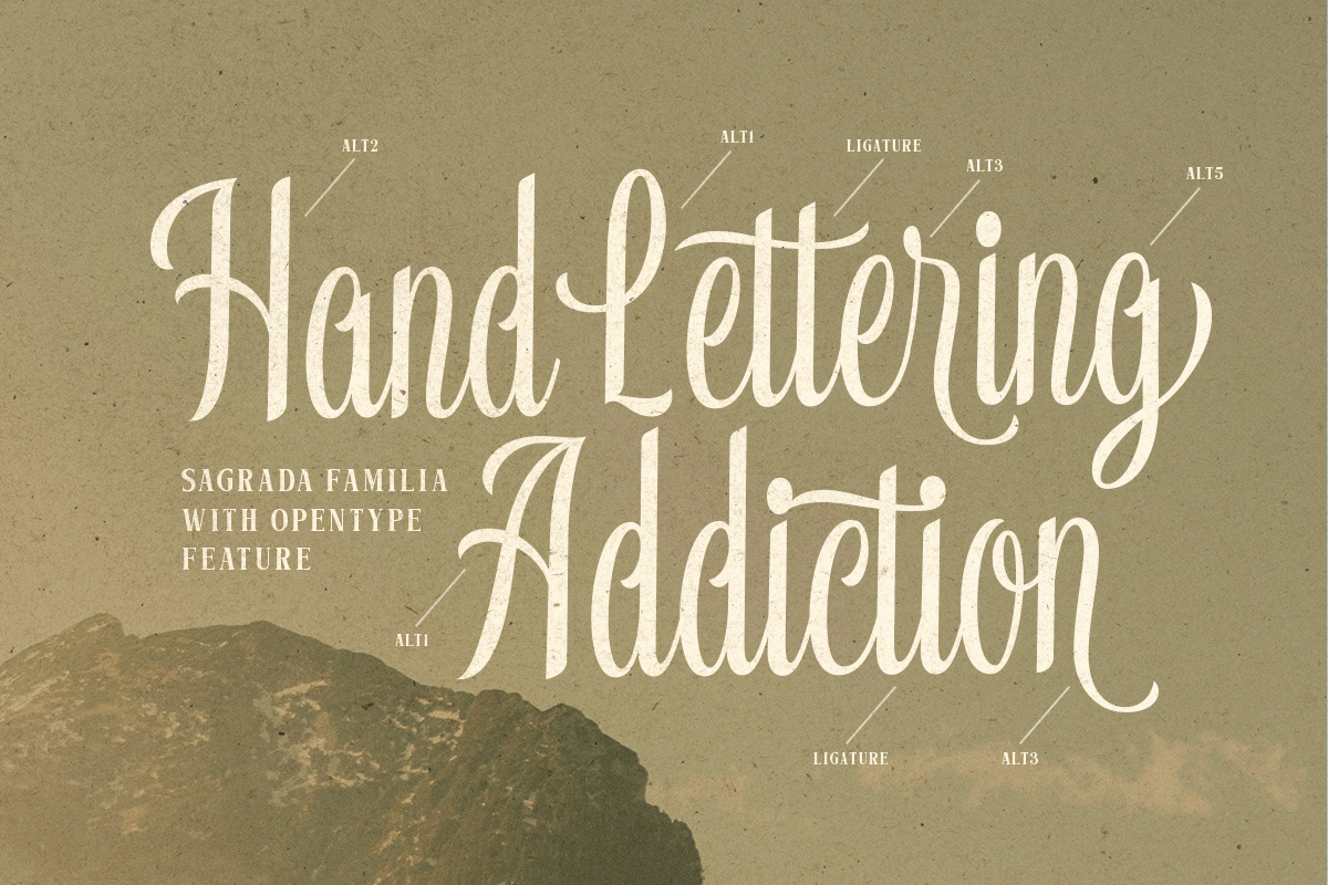 Sagrada Familia Font Collection, a Serif Font by Letterhend Studio (Photo 2 of 9)