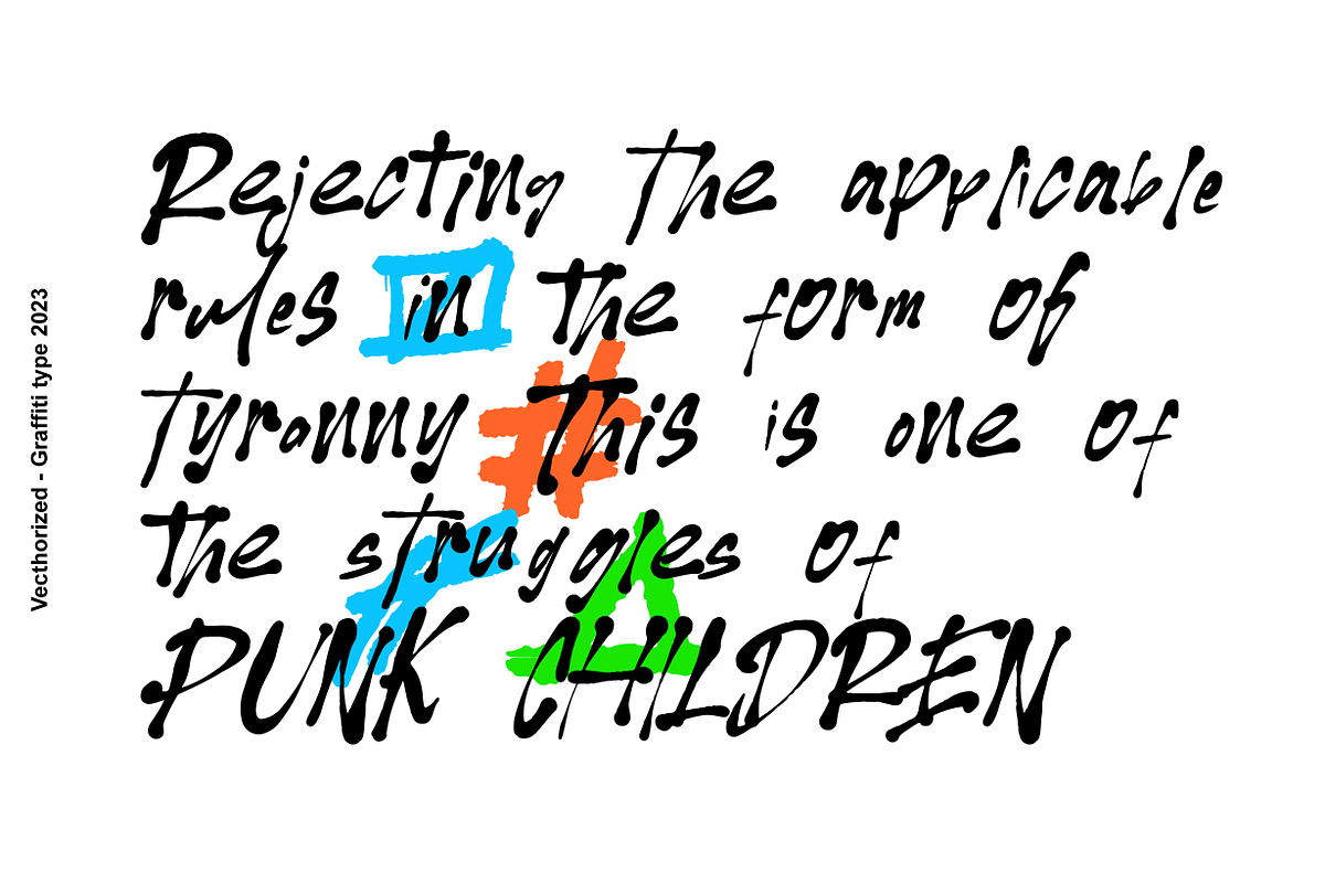 Vecthorized - Graffiti Type, a Symbol Font by NuType (Photo 10 of 10)