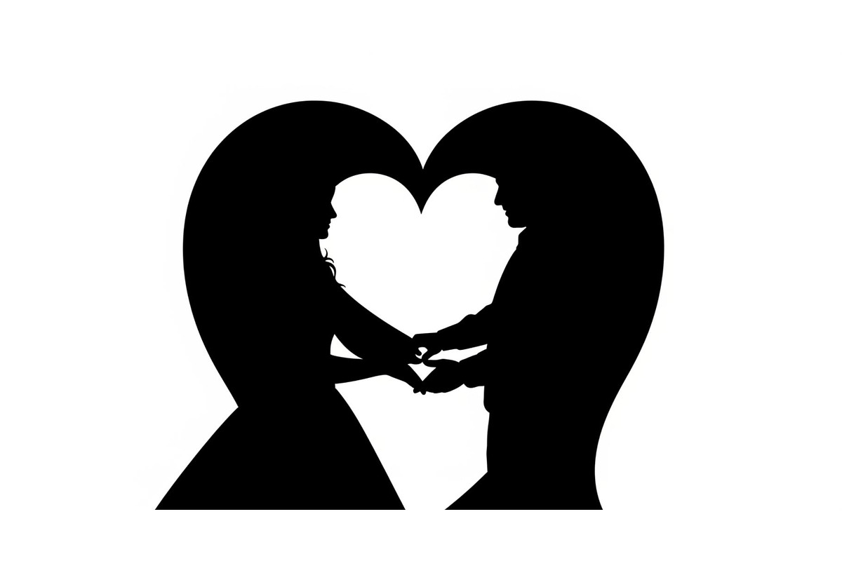 Couple Love Heart Silhouette Bundle, an Illustration by Amazin_art (Photo 7 of 51)