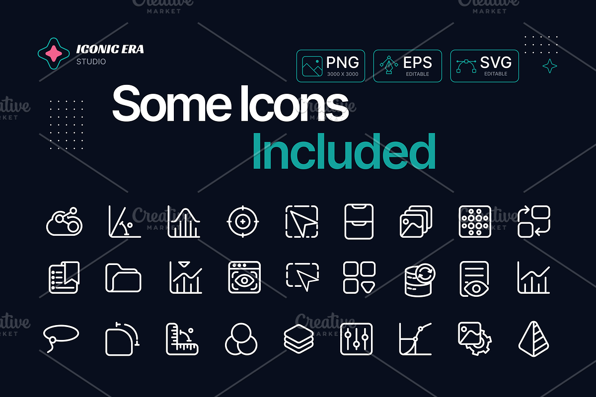 55 Image Processing Icons, an Outline Icon by Iconic Era (Photo 3 of 3)