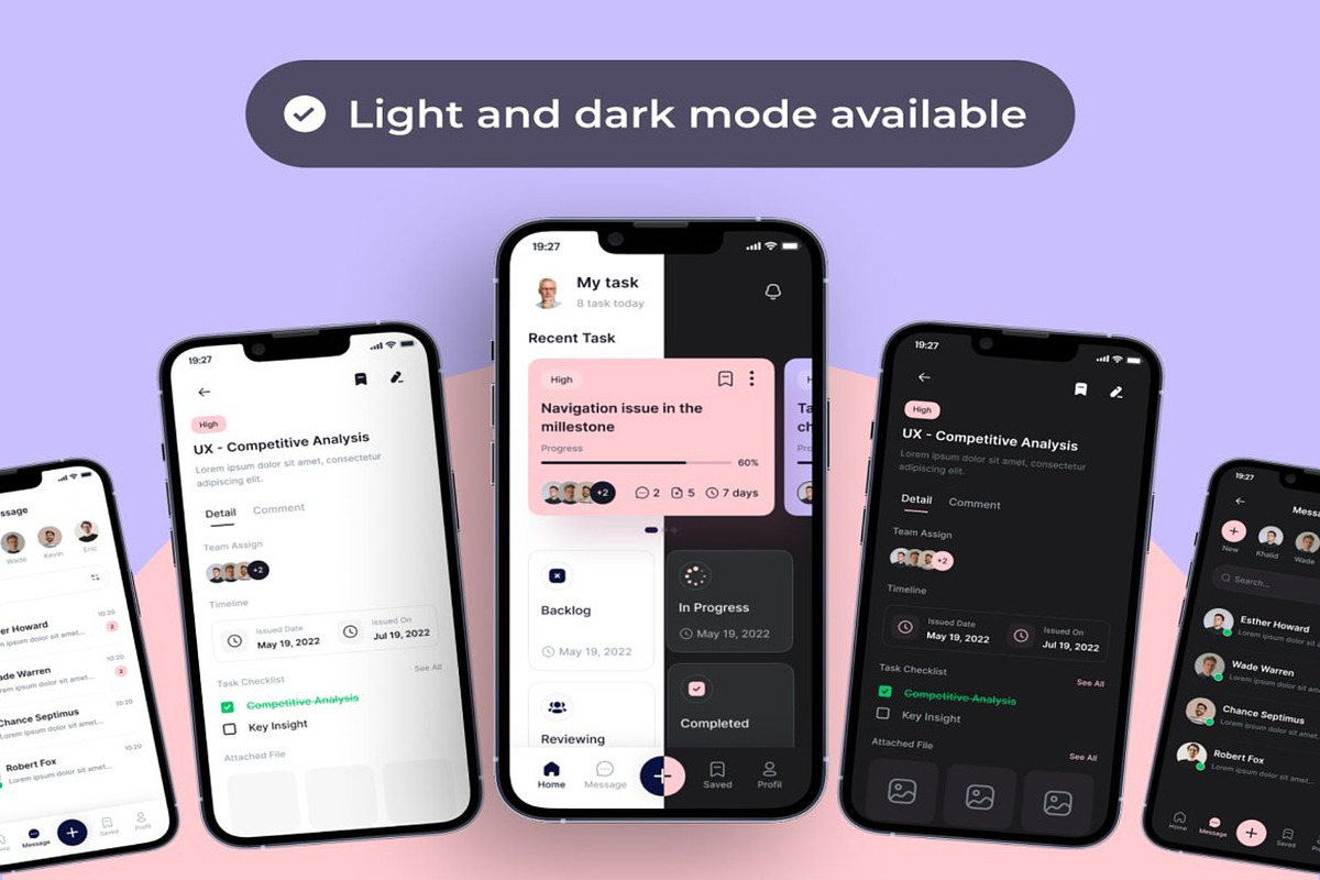 TASKOW - Task Manager App UI Kit, an UI Kit Template by Lumina_ui_ux202 (Photo 6 of 8)