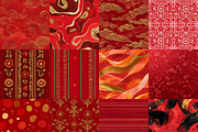Lunar New Year Chinese Digital Paper, a Background Graphic by LA Design (Thumbnail 4 of 10)