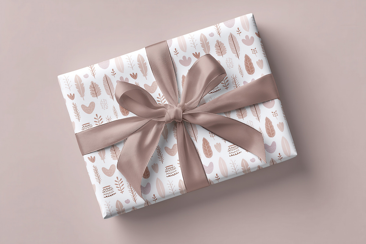 Wrapping Paper Gift Box Mockup, a Packaging Mockup by 1001 mockups (Photo 3 of 8)