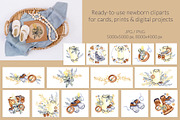 Baby Shower Watercolor Collection, a Decorative Illustration by WatercolorElena (Thumbnail 6 of 12)