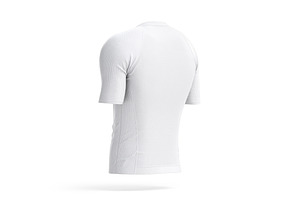 White Men Cycling Jersey 3D Model