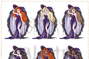 Boujee Witch Hand Drawn Clipart, a Decorative Illustration by Masha  Studio (Thumbnail 5 of 5)