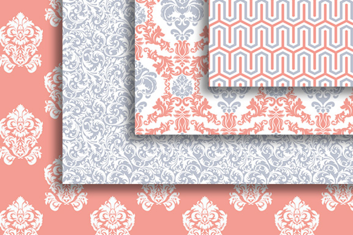 18 Versailles style papers + frames preview 5