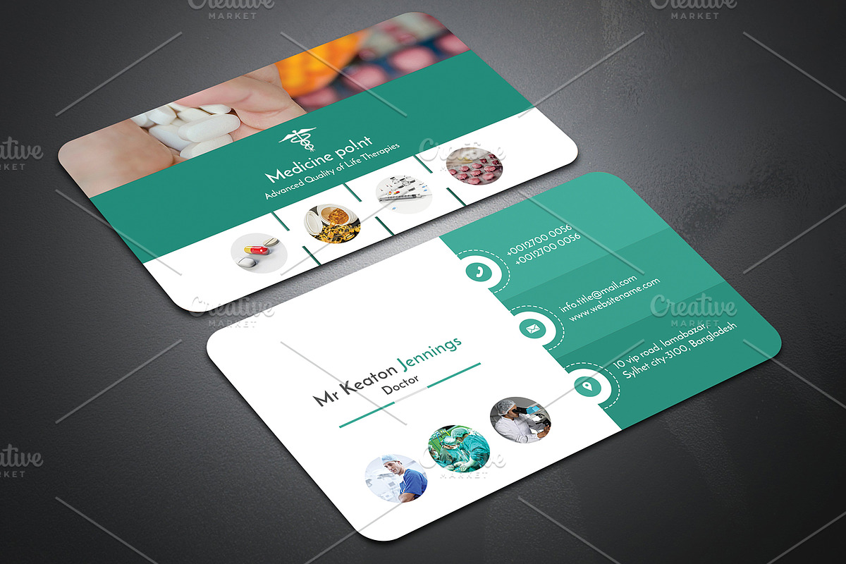 Doctor Business Card, a Business Card Template by Helal Shop (Photo 2 of 8)