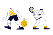 Competitive Sport Players Pack, an Illustration by Lucky Shop (Thumbnail 3 of 12)