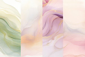 Pastel Fluid Watercolor Textures