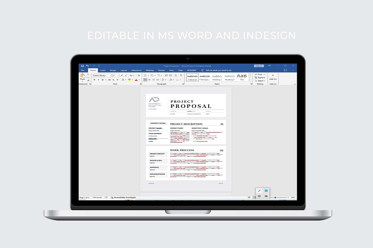 Proposal | MS Word & Indesign, a Stationery Template by design_hut (Photo 6 of 6)