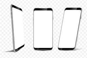 Realistic Mobile Phone Set, a Templates & Theme by alexdndz