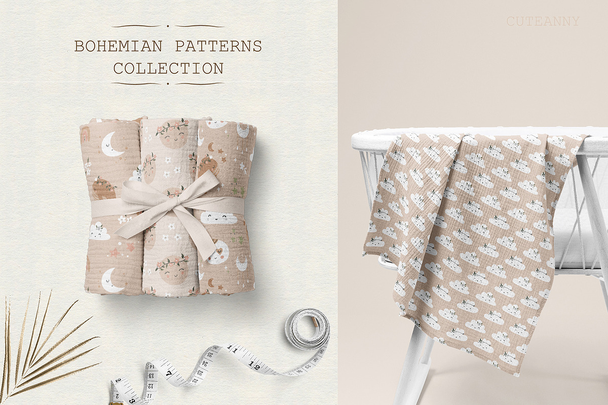 Bohemian Patterns Collection, a Pattern Graphic by Cuteanny Design (Photo 4 of 8)