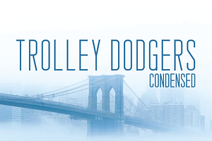 Trolley Dodgers Typeface