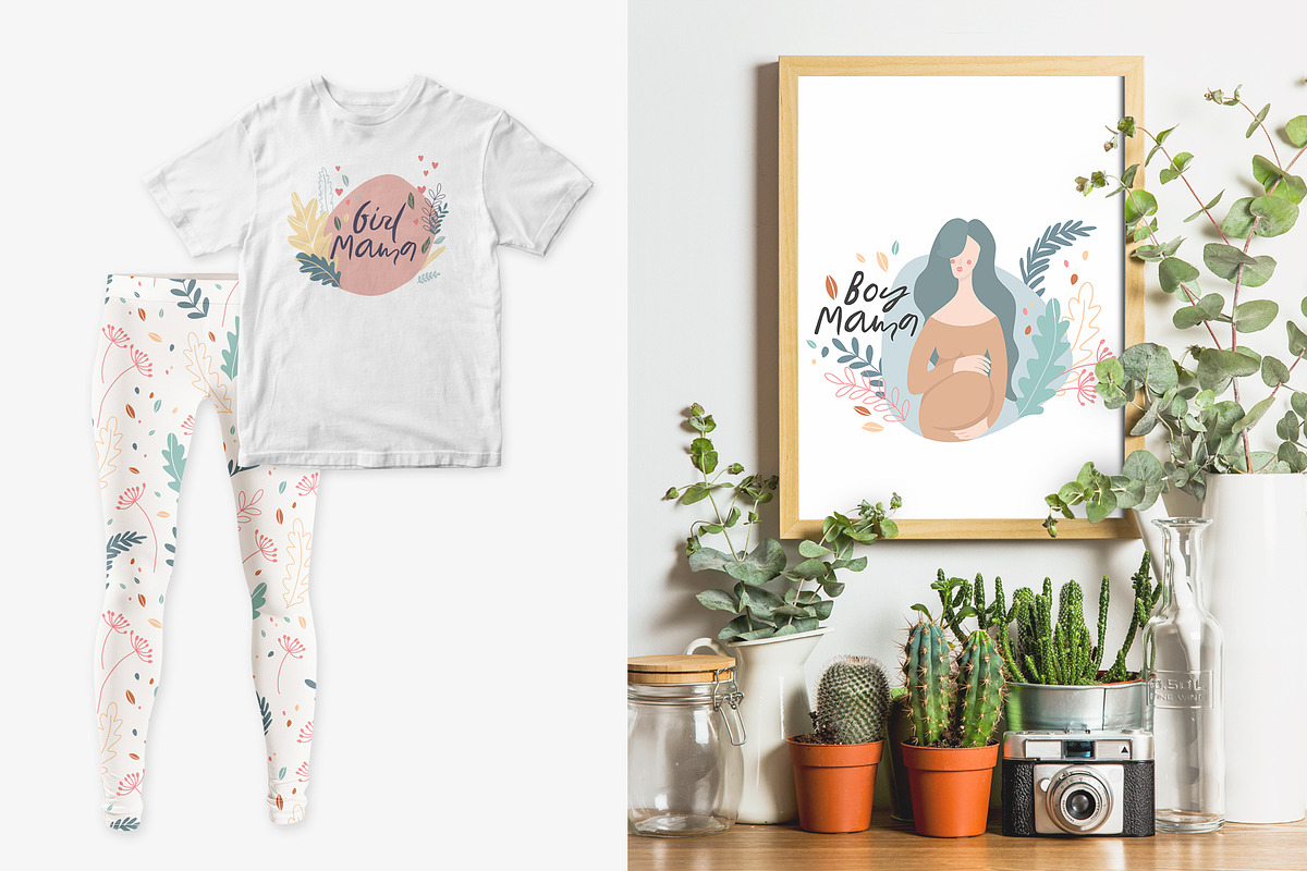 Pregnancy illustration set, an Illustration by dasha mo (Photo 5 of 5)