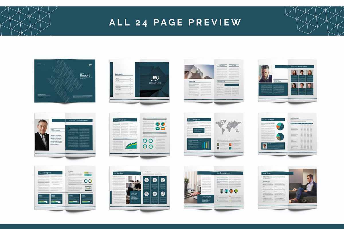 Annual Report Template, a Brochure Template by ThemeDevisers (Photo 4 of 4)