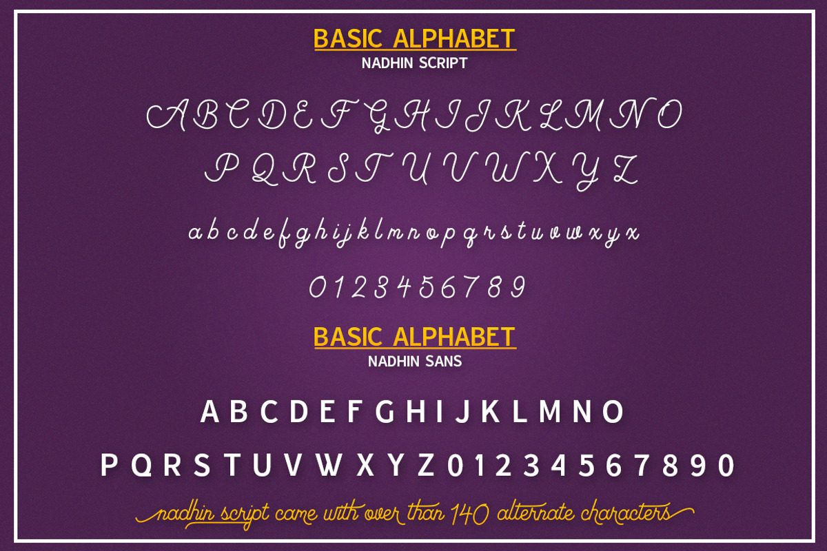 Nadhin Script & Sans preview 4