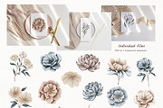 Watercolor Winter Florals Collection, a Decorative Illustration by BarvArt (Thumbnail 3 of 14)