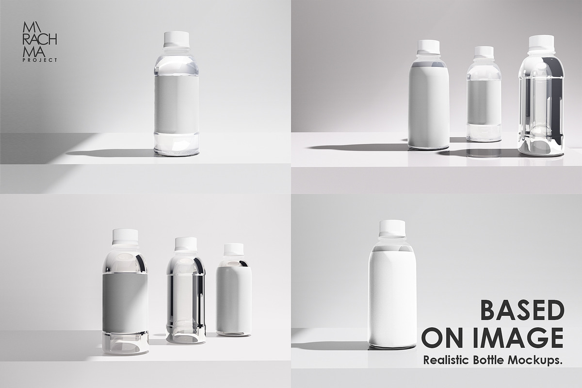 Mineral Water Bottle Mockup Set, a Packaging Mockup by Mirachma Project (Photo 2 of 8)