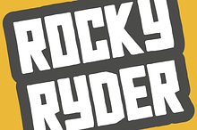 Rocky Ryder - a rugged display font