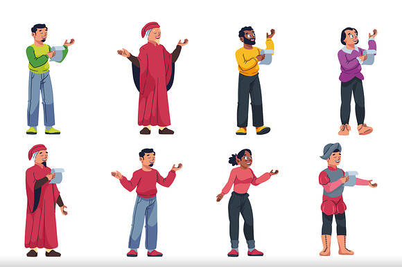 Poets & Performers Characters Set preview 2
