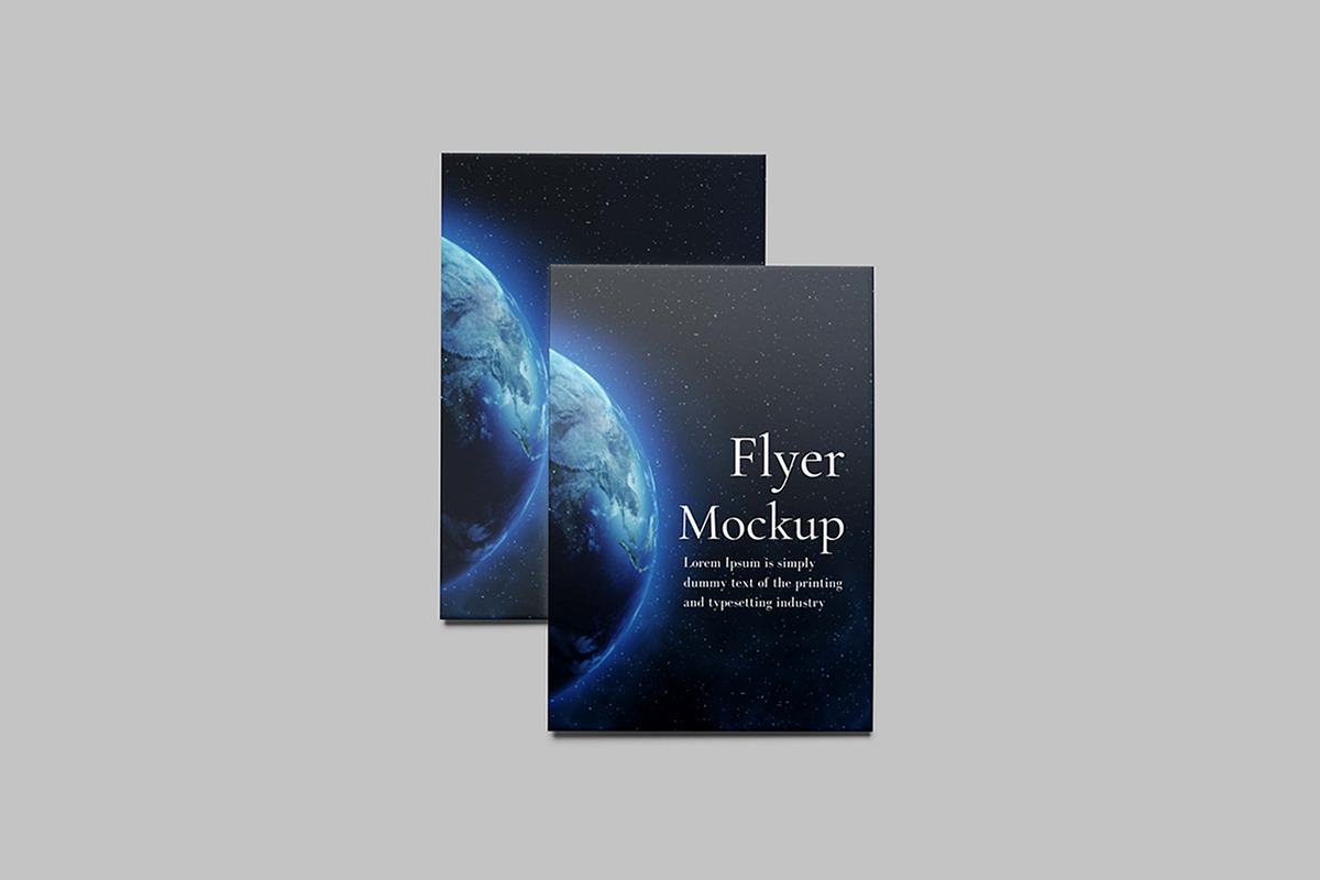 flyer Mockup, a Books & Magazine Mockup by NyakBiett (Photo 3 of 5)