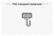 Winch Crane Hook Line Icons, an Outline Icon by Designfour (Thumbnail 2 of 7)