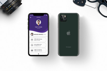 IPHONE MOBILE BUSINESS CARD