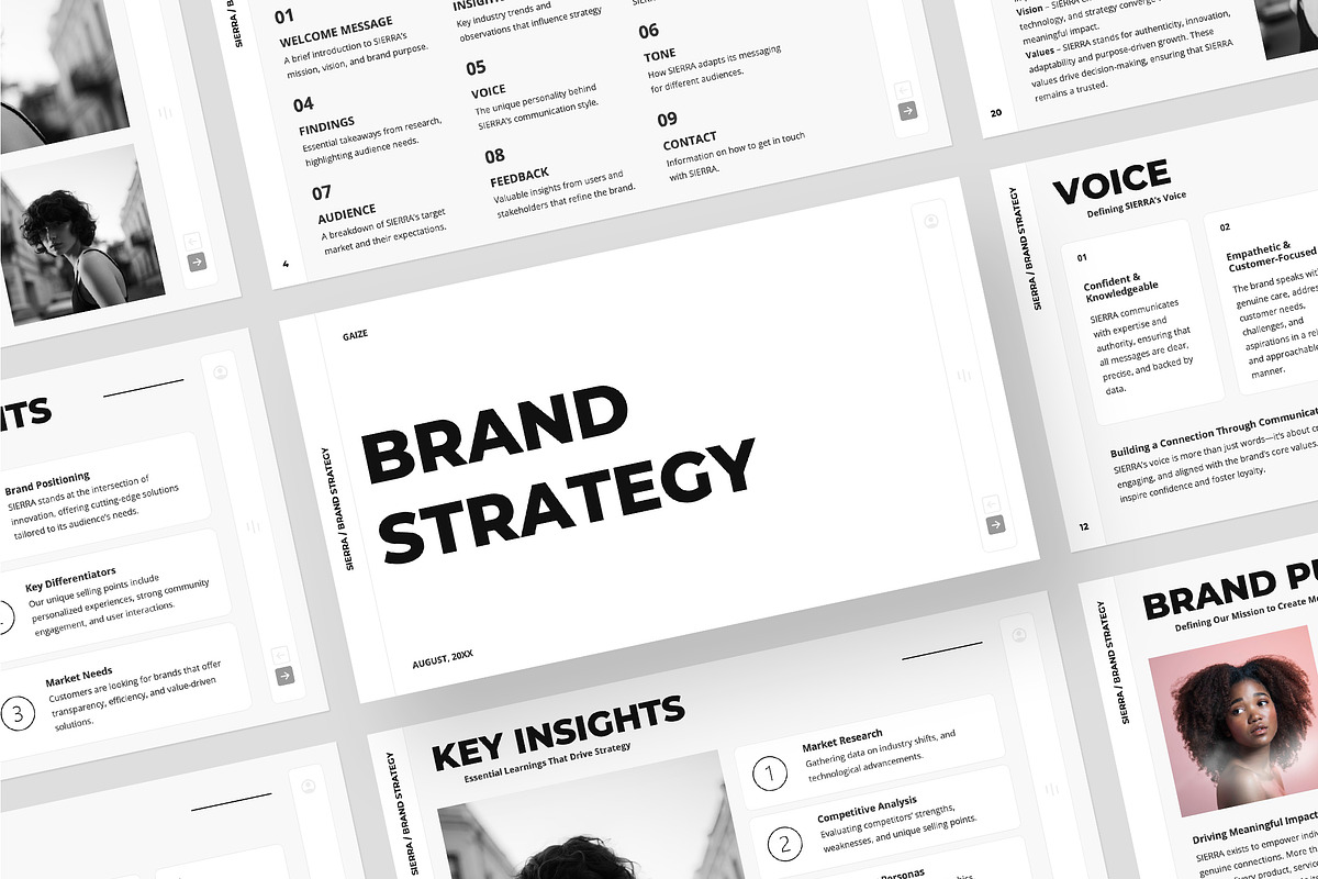 SIERRA / 2 in 1 Brand Package, a Presentation Template by Gaize (Photo 2 of 15)