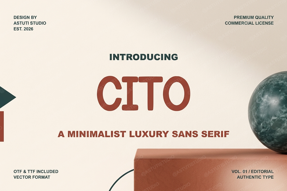 Cito - Minimalist Luxury Serif, a Serif Font by Astuti Studio (Photo 2 of 28)