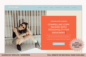 Cassidy Elementor Home/Landing Page