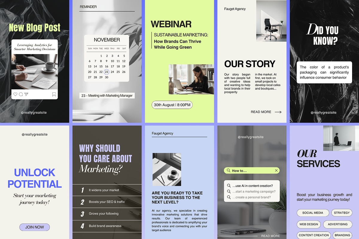 Digital Marketing Instagram Kit, a Social Media Template by Ollyta May (Photo 8 of 13)