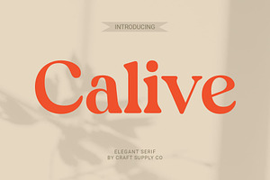 Calive Nostalgic Font