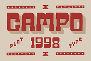 SFC Campo 1998, a Slab Serif Font by Skilline Supply Co. (Thumbnail 1 of 5)