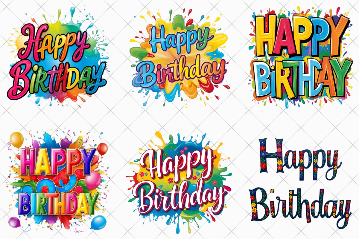 Happy Birthday Graphics, a Graphic by Catchy Ideaz (Photo 3 of 5)