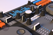DIY DJ Mixer 3D model template, a Marketing Template by PolyFish (Thumbnail 2 of 5)