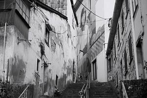 Stone Steps in Old Covilhã, an Architecture Photo by lsalas-morera